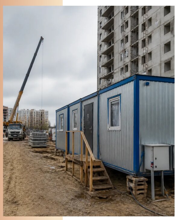 Аренда строительных вагончиков для рабочих в Североморске